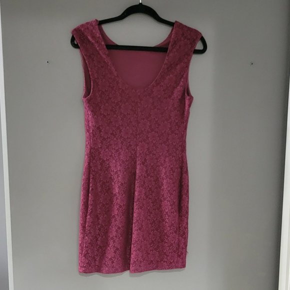 Lace bodycon dress,  M/L - Picture 2 of 4